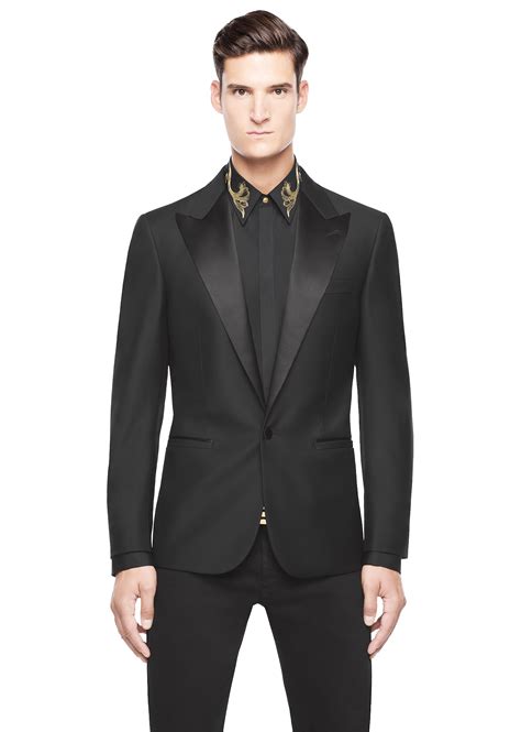 versace silver suit|Versace men's suits price.